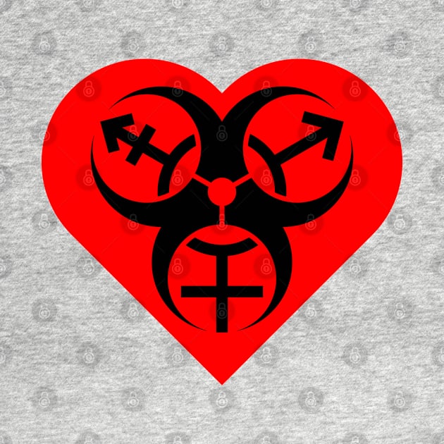 Trans Biohazard - Red Heart by GenderConcepts